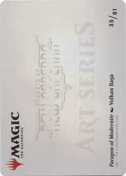 Paragon of Modernity // Paragon of Modernity (ASNC-035) - New Capenna Art Series (Borderless) Foil