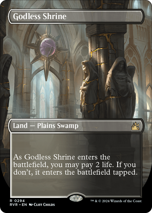 Godless Shrine (Borderless) (RVR-294) - Ravnica Remastered
