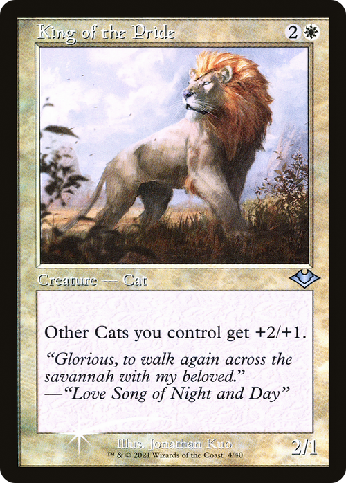 King of the Pride (Retro Frame) (MH1-004) - Modern Horizons 1 Timeshifts Etched Foil