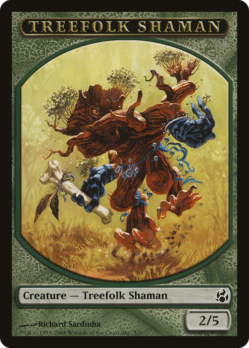Treefolk Shaman Token (MOR-003) - Morningtide Tokens