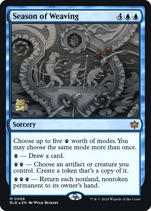 Season of Weaving (PRE-068) - Bloomburrow Promos Foil