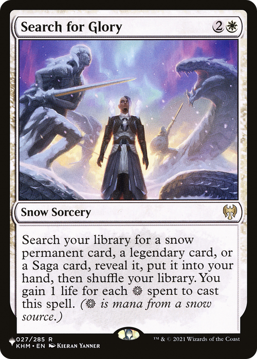 Search for Glory (LIST-KHM-27) - The List: (snow)