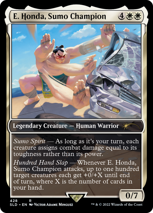 E. Honda, Sumo Champion (SLD-428) - Secret Lair Drop / E. Honda, Sumo Champion Foil