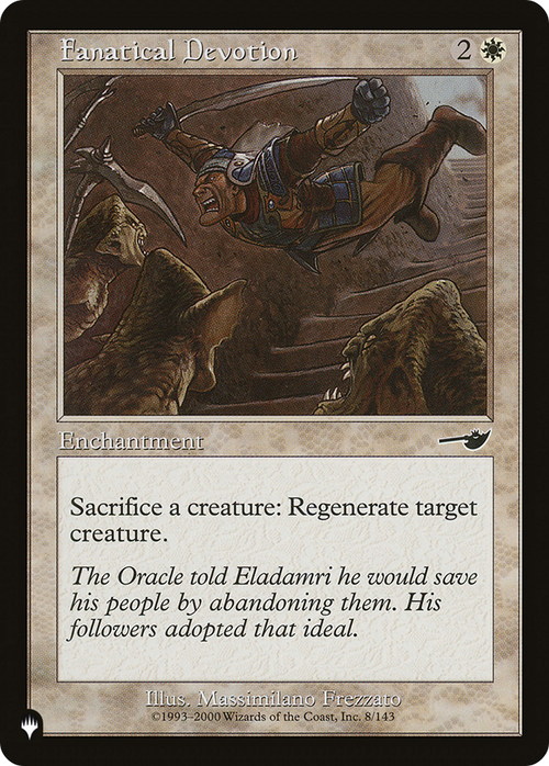 Fanatical Devotion (LIST-8/143) - The List