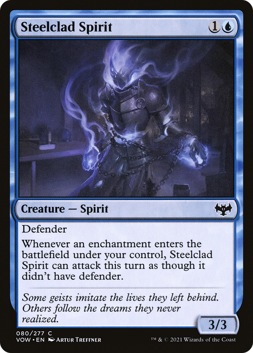 Steelclad Spirit (VOW-080) - Innistrad: Crimson Vow Foil