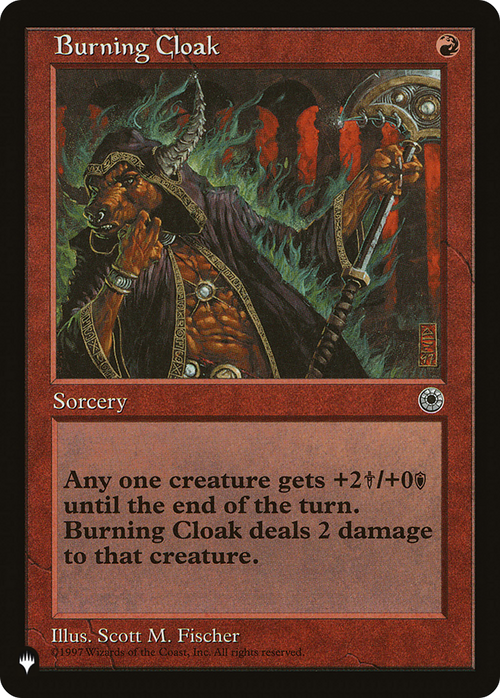Burning Cloak (LIST-) - The List