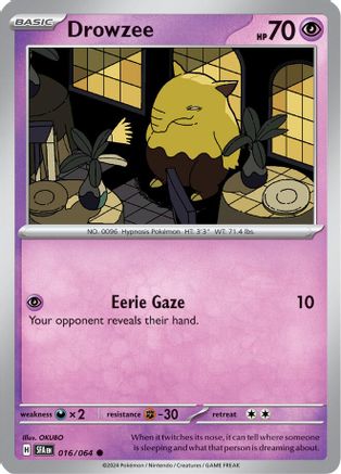 Drowzee 016  SV Shrouded Fable - Common