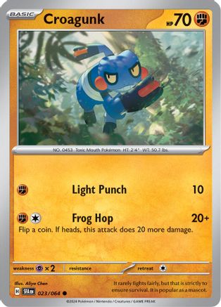 Croagunk 023  SV Shrouded Fable - Common