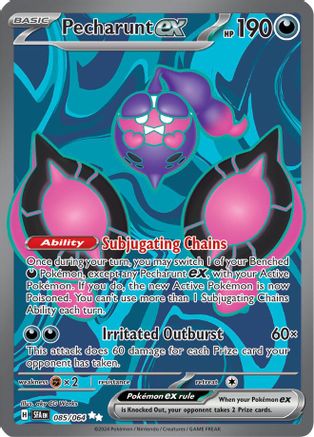 Pecharunt ex 085/064  - Holofoil SV Shrouded Fable - Ultra Rare