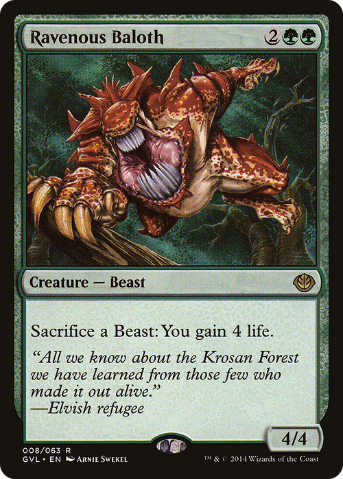Ravenous Baloth (DD3-008) - Duel Decks Anthology: Garruk vs. Liliana