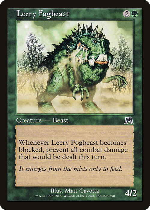 Leery Fogbeast (ONS-273) - Onslaught Foil