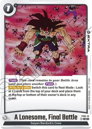 A Lonesome, Final Battle (FS05-16) - Starter Deck 5 Bardock