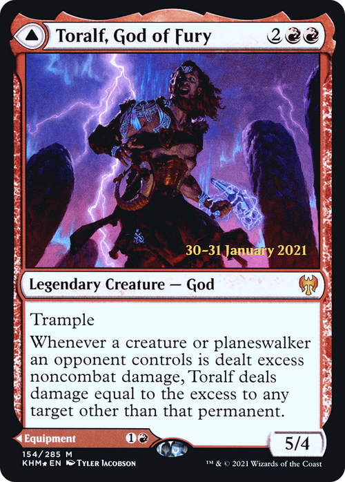 Toralf, God of Fury (PRE-154S) - Kaldheim Promos Foil