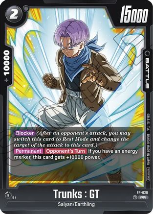 Trunks : GT - FP-020 (FP-020) - Fusion World Promotion Cards and Packs