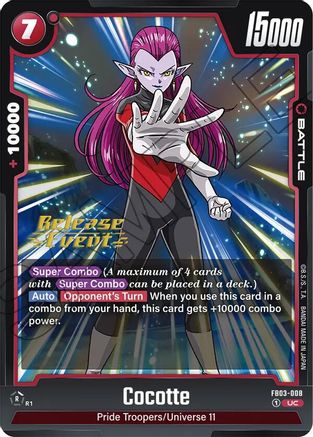 Cocotte (FB03-008) - Raging Roar Release Event Cards