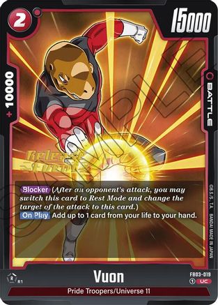 Vuon (FB03-019) - Raging Roar Release Event Cards
