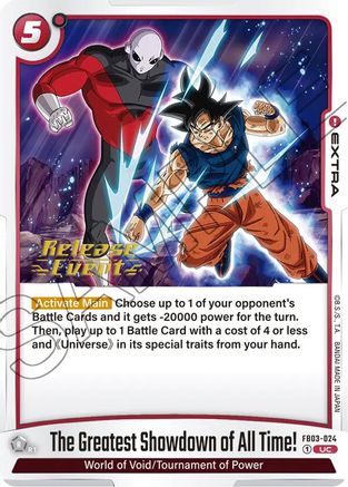The Greatest Showdown of All Time! (FB03-024) - Raging Roar Release Event Cards
