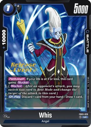 Whis (FB03-029) - Raging Roar Release Event Cards
