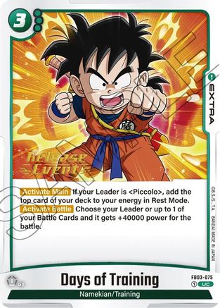 Days of Training (FB03-075) - Raging Roar Release Event Cards