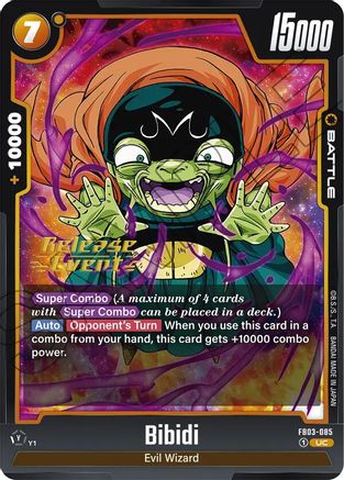Bibidi (FB03-085) - Raging Roar Release Event Cards