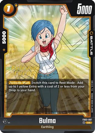 Bulma - FB03-087 (FB03-087) - Raging Roar Release Event Cards