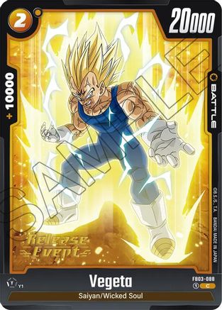Vegeta - FB03-088 (FB03-088) - Raging Roar Release Event Cards