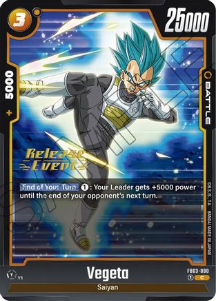 Vegeta - FB03-090 (FB03-090) - Raging Roar Release Event Cards