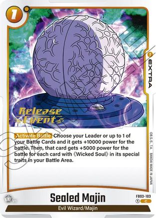 Sealed Majin (FB03-103) - Raging Roar Release Event Cards