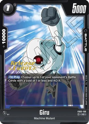 Giru (FB03-108) - Raging Roar Release Event Cards