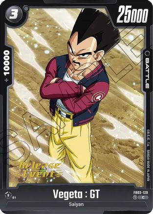 Vegeta : GT (FB03-129) - Raging Roar Release Event Cards