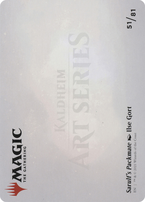 Sarulf's Packmate // Sarulf's Packmate (ASKHM-051) - Art Series: Kaldheim (Borderless)