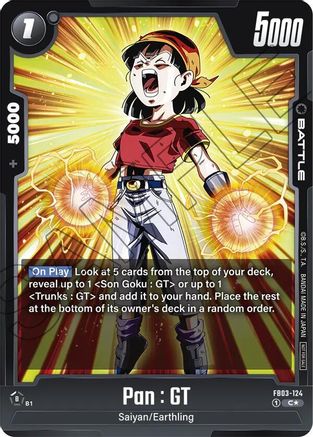 Pan : GT (Tournament Pack 03) (FB03-124) - Tournament and Championship Promos Holofoil