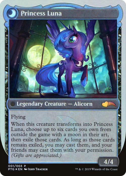 Nightmare Moon // Princess Luna (PTG-001) - Ponies: The Galloping: (waxingandwaningmoondfc) Foil