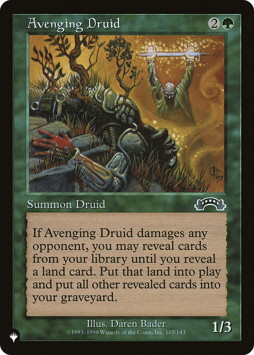 Avenging Druid (LIST-EXO-105) - The List
