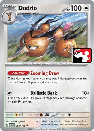 Dodrio 085  - Holofoil Prize Pack Series Cards - Rare