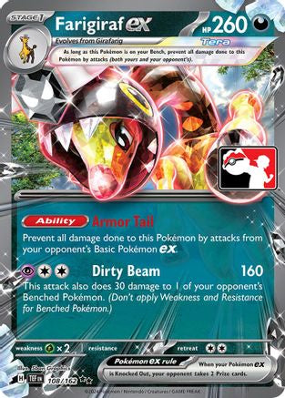 Farigiraf ex 108/162  - Holofoil Prize Pack Series Cards - Double Rare