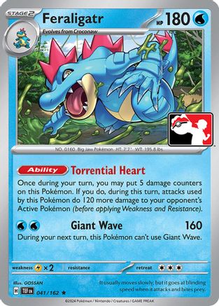 Feraligatr 041  Prize Pack Series Cards - Rare