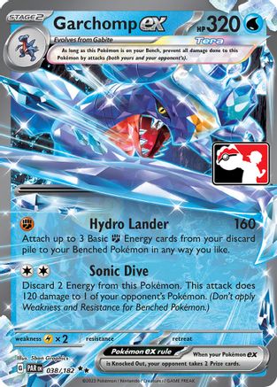 Garchomp ex 038/182  - Holofoil Prize Pack Series Cards - Double Rare