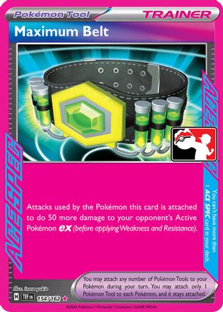 Maximum Belt 154/162  - Holofoil Prize Pack Series Cards - ACE SPEC Rare
