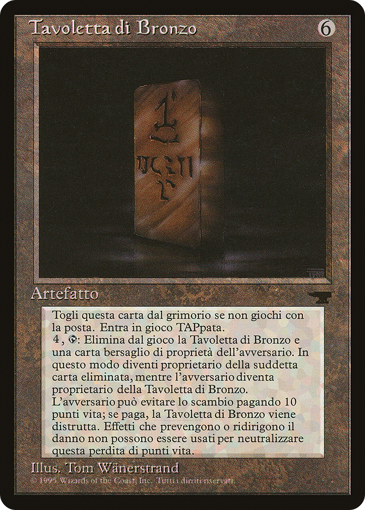 Bronze Tablet (Italian) - "Tavoletta di Bronzo" (REN-) - Rinascimento