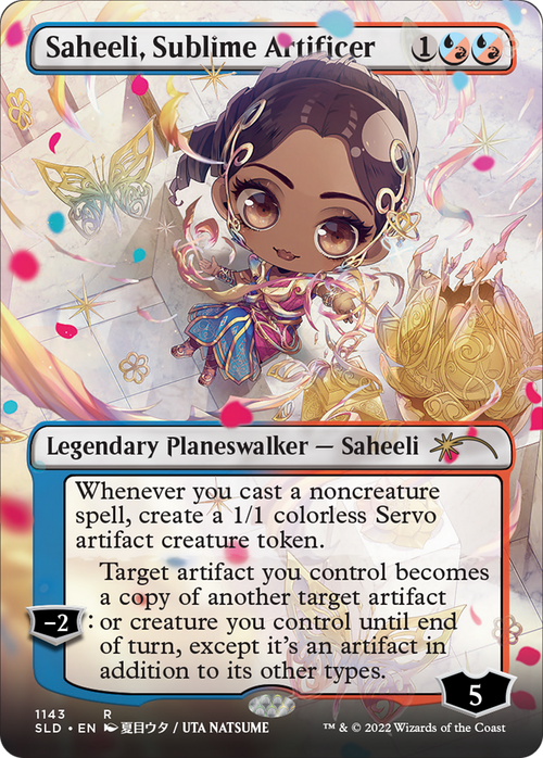 Saheeli, Sublime Artificer (Borderless) (SLD-1143) - Secret Lair Drop
