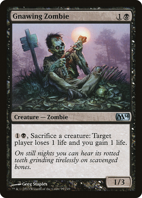 Gnawing Zombie (M14-099) - Magic 2014
