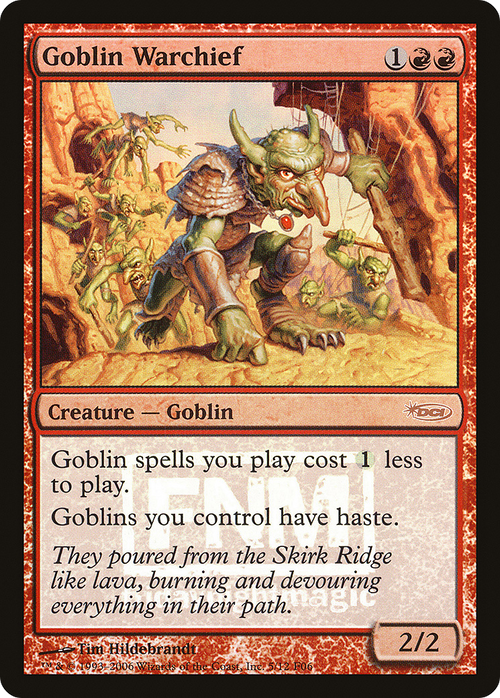 Goblin Warchief (2006) (FNM-005) - Friday Night Magic 2006 Foil