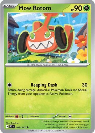 Mow Rotom 008  SV07 Stellar Crown - Common