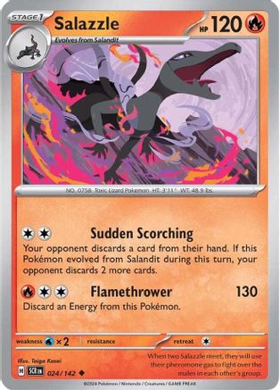 Salazzle 024  SV07 Stellar Crown - Uncommon