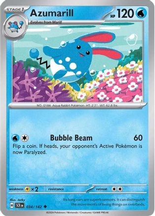 Azumarill 034  SV07 Stellar Crown - Uncommon
