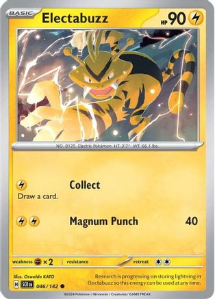 Electabuzz 046  - Reverse Holofoil SV07 Stellar Crown - Common