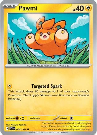 Pawmi 056  - Reverse Holofoil SV07 Stellar Crown - Common