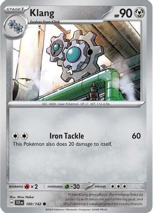 Klang 100  - Reverse Holofoil SV07 Stellar Crown - Common