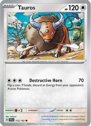 Tauros 112  SV07 Stellar Crown - Common